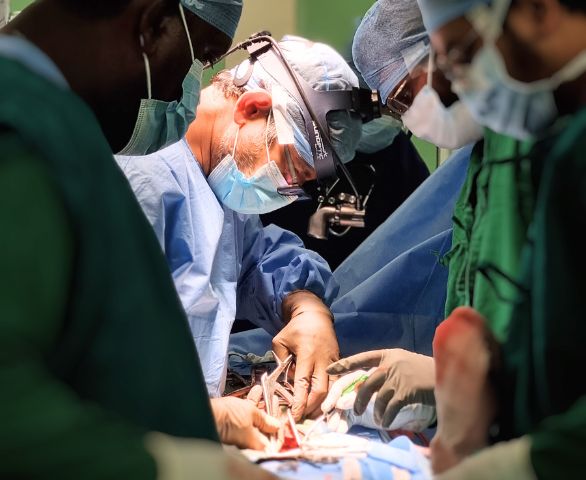 Patients receiving spine care at V.N. Desai Municipal General Hospital